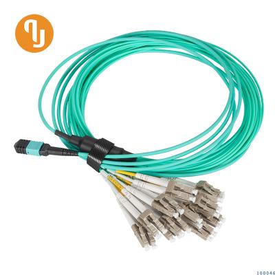 Fiber Optic Patch Cord_24F MPO／PC(F)-LC／PC-OM3-3.0-3M Type B