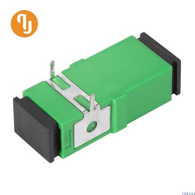 QADSCs-033-APC_ Whole housing, Short-ears, 2 PCB-pin, single shrapnel slot optical adapter
